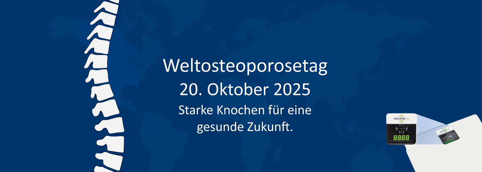 Weltosteoporosetag 2025 mit Marodyne LiV Vibrationstherapie