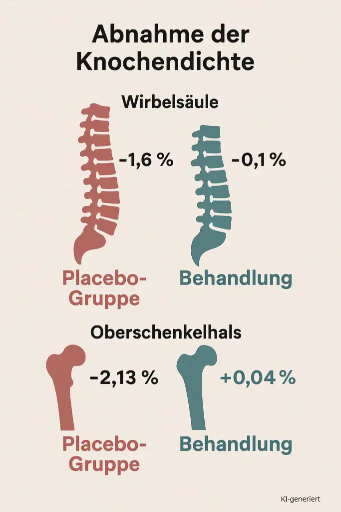 Abnahme der Knochendichte