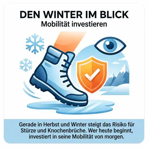 Herbst und Winter steigt das Risiko für Stürze und Knochenbrüche
