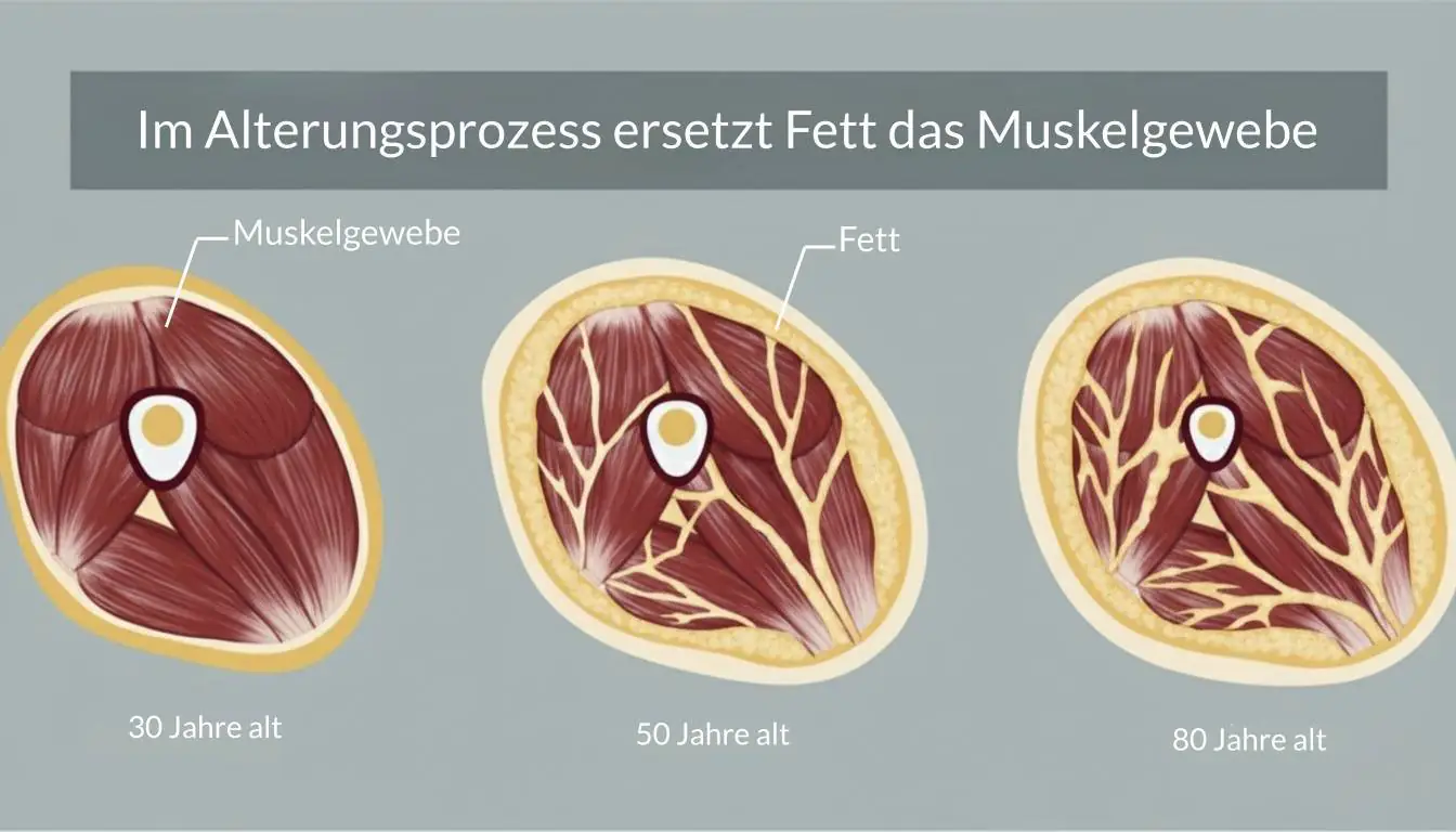 Sarkopenie Muskelgewebe und Fettgewebe