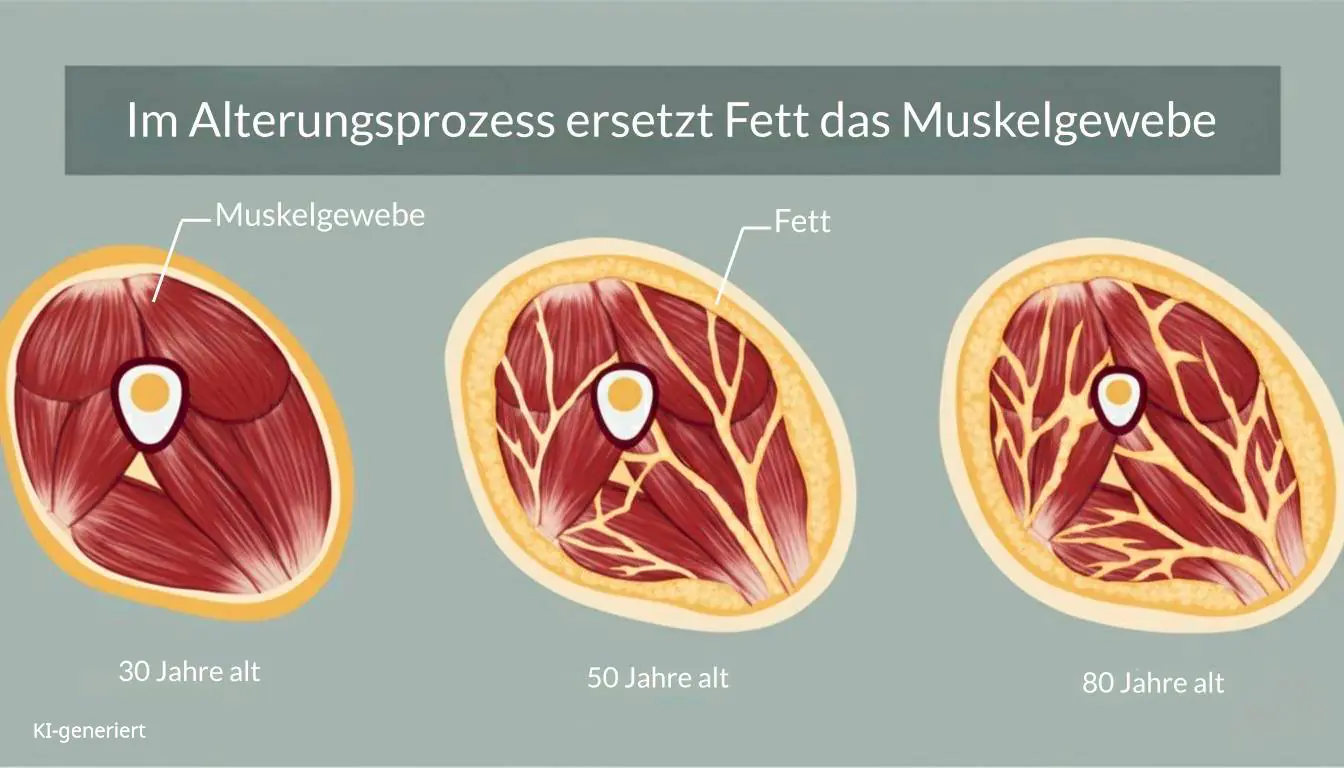 Sarkopenie Muskelgewebe und Fettgewebe