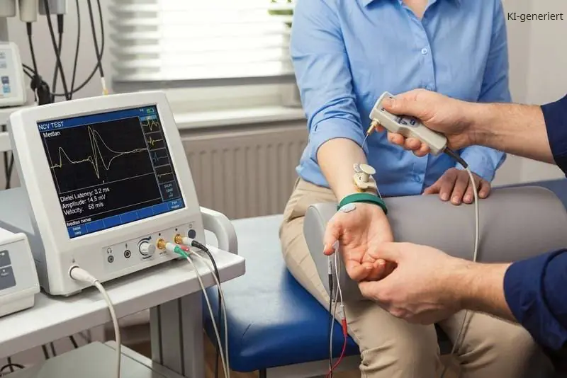 Diagnose und Symptome bei Polyneuropathie mit NLG und EMG